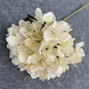 Europeisk Fake Short Stam Hortensea 15.8 "Längdsimulering Hösthortensior För Hem Dekorativa Konstgjorda Blommor