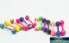 100 Stück Körperschmuck Piercing Zungenring Barbells Nippelstange 14g Mix Schöne Farben Weihnachtsgeschenk