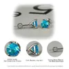 5PAIR TRZY-PRONG MARTINI 1CT DIMOND STUDA KOTEKS SREBRNA BRIDE WEDLIDA BINEGATING Prezenty Akcesoria 257k