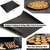 BBQ Grill Mat Duurzame Anti-aanbak Barbecue Mat 4033 cm Kookplaten Magnetron Outdoor BBQ Kookgereedschap4676905