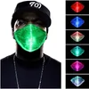 Gratuit DHL Mode Glowing Mask 7 Couleurs Lumineux LED Masques Visage pour Halloween Party Festival Mascarade Rave Masque