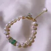 Donne alla moda coreana Donne ad acqua dolce Temperamento bracciale perle classico braccialetti di perle bianchi femminile039s gioielli9009744