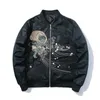 JanuariSnow Fashion Nya Broderi Bomber Jackor Vinter Varm Jacka Mens MA1 Pilot Bomber Jacka Man Broderade Hösthöjning Hot Sale