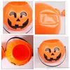 Halloween bonbons seau citrouille lumière vacances citrouille lanterne en plastique Halloween seaux fête décor enfants Hallowmas accessoires seau ZX 8208304