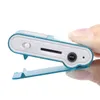 MP3-spelare Mini USB Metal Clip Portable Audio LCD-skärm FM-radiostöd Micro SD TF-kort med hörlurar