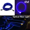 4M Car Atmosphere Light 12V LED Auto Interior Ambient Light Decor Atmosphere Optical Fiber Lamp Door bar