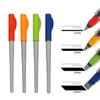 Liner Pen English Calligraphy Gradient Borste Bläck Parallell Design Pen Set 1.5mm 2,4mm 3,8 mm 6mm med bonusfärg
