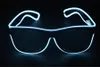 LED Party Glasses Fashion EL Wire Glasses Birthday Halloween Party Bar Decorative Supplier Luminous Glasses Eyewear Birthday Halloween