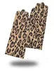 Spadek i zima Skórzane rękawiczki dla kobiet Prawdziwe Goatskin Suede Finger Soft Fashion Leopard Drukuj cienkimi rękawiczki 1