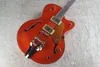 Wholesale custom shop Falcon Classic 6120 Jazz hollow BY orange Electric Guitar in stock