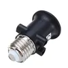 AC100-240V 4A E27 Plug Lampor Baser LED Bulb Adapter Lamphållare Base Skruv Ljusuttag Konverter E27 Gränssnitt Skift till 2pin EU