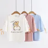 Enfants t-shirt t-shirts adolescentes hauts t-shirts coton col rond été solide