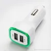 21A LED USB Dual 2 Port Adapter Socket Car Charger USB Charger With LED Light For All Phone Samsung HTC2770865