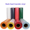 1 sheet 10quotx20quot25cmx50cm Decorative Stickers Flock Heat Transfer Flocking Tshirt Iron On HTV Printing 1855269