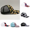 sunflower Snake Baseball Hat Cow Print Leopard Sunflower Caps Serape Mesh Cap Fashion Striped cactus Hats Outdoor Sunhat DWF1483