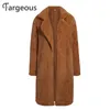 FeGeous Long Faux Fur Winter Jaqueta Casaco Thick Fluffy Mulheres 5 Cores Casacos Streetweat Chic Peles Calavanca