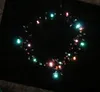 Halloween Party luminosa colares para o Natal LED Decoração Light Up colar de plástico piscando frisados ​​Luzes Pingente SN1328