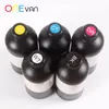 2500 ml UV-inkt CMYKW SET. A3, A4-printers, Flatbed-cilinders, Rotary Printers gebruiken inkt, harde inkt. 5 Bottles1 Refill Kits