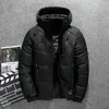 2020 Nowy Wysokiej Jakości Gruby Ciepły Płaszcz Zimowy Mężczyźni Kapturem Dorywczo Outdoor Man Kurtki Parka Fashion Windbreaker Mens Płaszcz