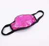 Reusable Face Mask Cotton Mouth Nose Covers Sequin Bling Diamante Breathable Rainbow Colours anti dust paert wears adults size