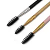 2020 Ny ögonbrynborste Dual trähandtag Eyebrow Brush Private Label och Spoolie2624418