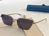 Çerçeve Yeni Lüks 0538S Tasarımcı Güneş Gözlüğü Kadınlar Moda Sargısı Güneş Gözlüğü Pilot Çerçeve Kaplama Ayna lens Karbon Fiber Bacaklar Yaz Styl