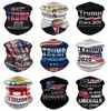 US STOCK Maschere da ciclismo Sciarpa Unisex Bandana Moto Sciarpe magiche Visiera Foulard Collo Maschera Outdoor Trump 2020 elezione