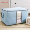2019 Travel Bag Portable Duffle Bag Organizer Non Woven Underbed Pouch Packing Cubes Box Bamboo Clothing Luggage Bag5329793