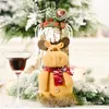 Christmas Wine Bottle Cover Santa Claus Snowman Elk Stocking Tableware for Christmas New Year Decoration JK2008XB