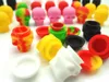 10 pièces/lot Silicone dab conteneur antiadhésif conteneurs cuisson pots de cire pot d'huile 3 ML crâne fumer pour herbe sèche