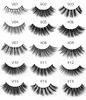 3D False Eyelashes with Eyelash brush Mascara brushes Mink Lashes Hot 15 Styles Dramatic Thick Natural Lashes Wispy Fluffy Eye Makeup Tools