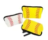 50pcs Großhandel neue Neopren Costoomized Handtasche Wasserdicht Make-up Taschen Baseball und Softball-Handtasche