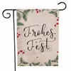 Joyeux Noël Jardin Drapeau De Noël Lettre Arbres Renne Suspendus Bannière Drapeaux Décoration De Fête Drapeaux De Noël 30 * 45 cm T2I51410