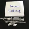 Nectar Collector smoking set with domeless quartz Nail 14mm 18mm happywater oil rigs glass tube water Pipes in stock DHL free