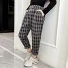 Teenage Girls Pants 2020 Autumn Casual Fashion Loose Retro Plaid Kids Harem Pants Student Children Trousers 6 8 10 12 Year LJ200831