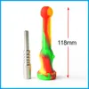 Collecteur de nectar en silicone avec joint de 14,4 mm en acier inoxydable, accessoire de fumée, pipe à fumer