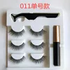 30 Set 5 Magnet Eyelash Magnetic Liquid Eyeliner Magnetiska falska ögonfransar Tickor Set Waterproof Long Lasting