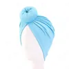 Chapeau indien à nœud torsadé pour femmes, Turban noué, casquette de chimio, à la mode, Bonnet pour cheveux, accessoires musulmans, nouvelle collection