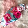 A852 Florals Baby Mouslin Swaddle Wrap Обитание Обиты Одеяла Детская Списка Потенление Детская Детская Ударная Ткань с повязкой 2 шт. / Набор