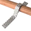 Saat bandı cilalı paslanmaz çelik gümüş izleme aksesuarları 14mm 16mm 18mm 20mm 22mm 23mm 24m 26mm Erkek Kol saatleri Straps2045655
