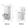 Kitchen Press Trash Can Sorting Trash Bin Household Dry And Wet Separation Waste Bin Pedal Classification Rubbish Bin with wheel Y213V