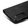 Täck TPU svart mjuk silikon för Sony Xperia 5 II läder flip plånbok telefon case4581561