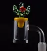 Kaktüs Carb Cap İçin Cam Bongs Su Boruları Duck Renkli Cam UFO ile DHL Fabrikası fiyatın 5 mm Kalın Dip 14mm Kuvars Banger Tırnak