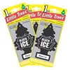 Черный ледяной освежитель Little Trees 10155 Air Little Tree, сделанное в пакете США 24 E6AX8070894