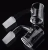 5mm Bottom Flat Top 10mm 14mm 18mm male female quartz banger 45 90 Degrees nail With Cactus Duck Carb Cap for Oil Rigs