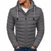 SHUJIN 2020, Parka informal con capucha para hombre, chaqueta de invierno para hombre, abrigos acolchados de algodón de retazos a la moda, prendas de vestir ligeras gruesas y delgadas