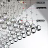 Modern K9 Clear Crystal Chandelier Light Fixture Rain Drop Rektangel Taklampa Luster de Cristal för hushållshus Inomhusbelysning