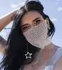 Trendig bling rhinestone ansikte mask smycken för kvinnor ansikte kropp smycken nattklubb dekorativa smycken parti mask kka7883