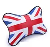 Auto pescoço travesseiro union jack occipital couro encosto de cabeça macio travesseiro remover para mini cooper f60 r60 f55 f56 f54 countryman clubman9782253