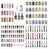 229 Styles Neoprene Hand Sanitizer Bottle Holder Keychain Bags 30ml Hand Sanitizer Bottle Wristlet Keychain Chapstick Holder